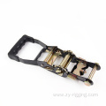 Galvanized Black Ratchet Buckle With Rubber Handle
